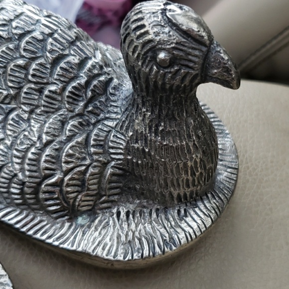 Vintage Turkey metal Butter Molds lids price for pair - Picture 3 of 4